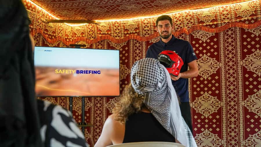 Dubai Desert Adventure: Red Dunes Guided Quad/Polaris & BBQ - 1 hour of self-ride fun, plus sandboarding and the sunset photo stop