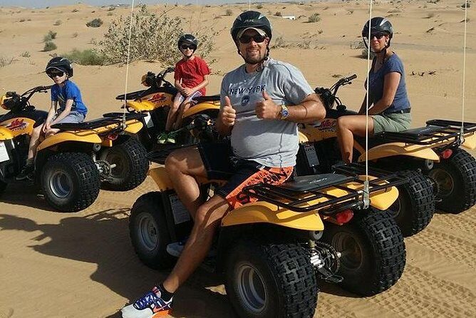 Dubai Desert Afternoon Quad Safari with Camel Ride, BBQ Dinner and Belly Dancing - Price and logistics: what $120 actually covers