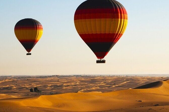 Dubai Desert By Hot Air Balloon With Falcon Show and Camel - Who should book this Dubai desert balloon + falcon + camel combo