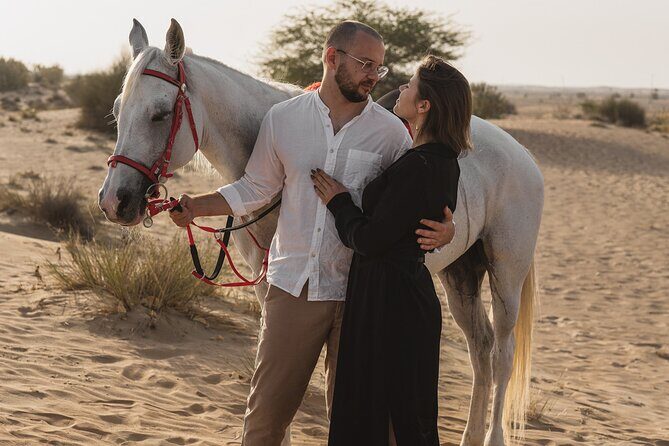 Dubai Desert Horseback Safari with Photoshoot - What the One-Hour Desert Ride Feels Like in Real Time