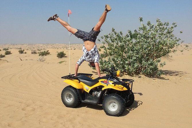 Dubai Desert Morning Tour in 4WD Vehicle: Camel Ride, Quad Bike Tour, Sandboarding, and Camel Farm - Camel Farm Photos First, Then a Bedouin-Style Camel Ride