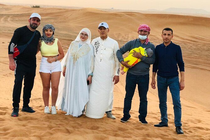 Dubai Desert Safari 4x4 Dune Bashing with Camel Riding - Pickup in an Air-Conditioned 4x4: Comfort First, Chaos Later