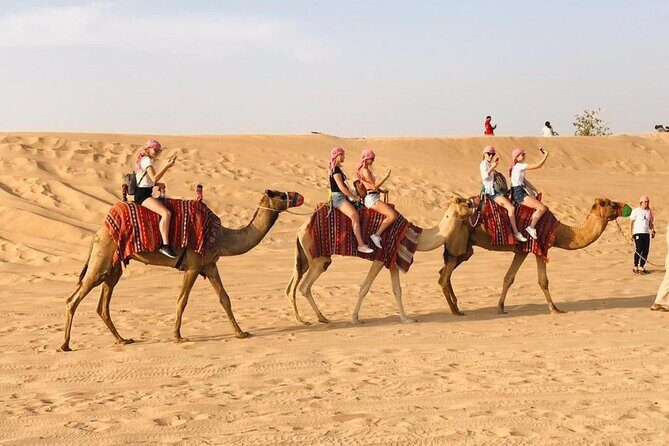 Dubai Desert Safari 4x4 Dune Bashing with Camel Riding - Lahbab Dune Bashing: The Red-Sand Roller Coaster