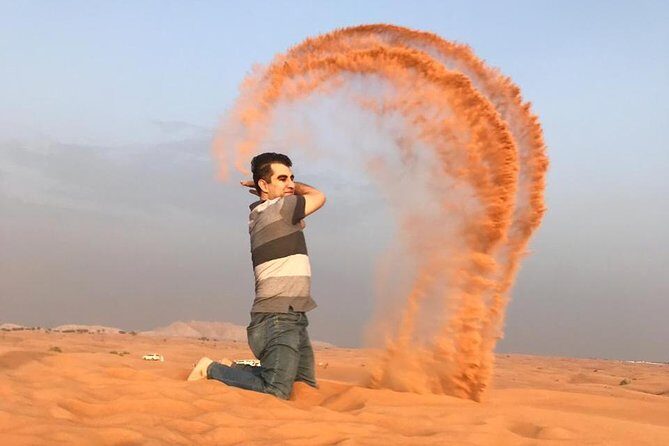 Dubai Desert Safari and Quad Bike Ride with Buffet Dinner - Shisha, Soft Drinks, And The BBQ Buffet Setup