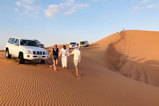 Dubai Desert Safari, Camel, Live BBQ & Shows (Private 4x4 Car) - Private 4x4 Pickup in Dubai City Limits