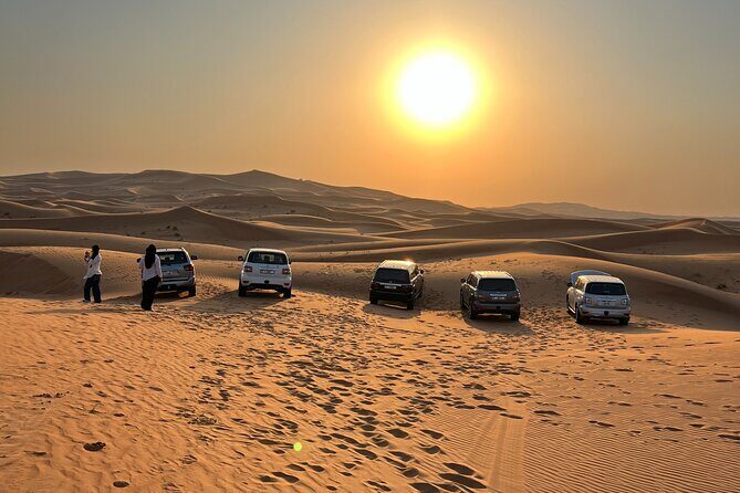 Dubai Desert Safari, Camel, Live BBQ & Shows (Private 4x4 Car) - Evening Camp at Al Aweer: Camel Ride, BBQ Dinner, and Henna