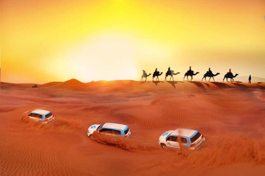 Dubai: Desert Safari, Camel, Quad Ride & Mesmerizing Shows - Dune Bashing in a Dubai 4x4: the main event