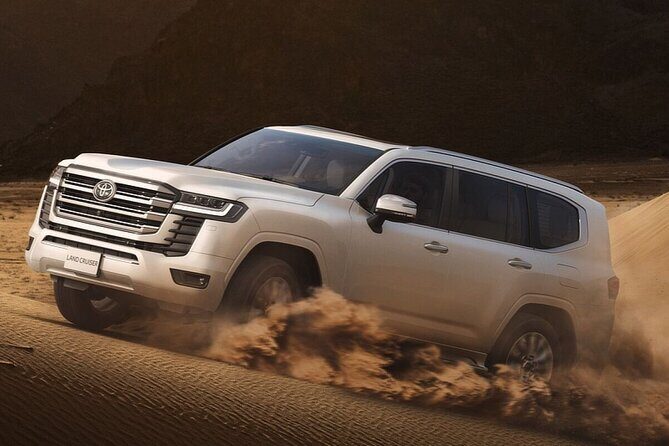 Dubai Desert Safari Dune Bashing, Camel Ride, Sand Boarding, BBQ Dinner. - Camel ride: included, but don’t expect a long trek