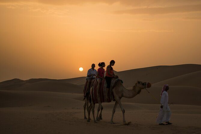 Dubai Desert Safari Dune Bashing, Camel Ride, Sandboarding & BBQ - Price and What You Get for About $36