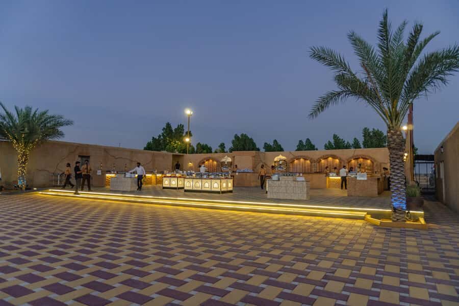 Dubai: Desert Safari or Hatta Tour with Kayaking - Option 1: Desert Safari with Dune Bashing, Camel Ride, Sandboarding, and BBQ Shows
