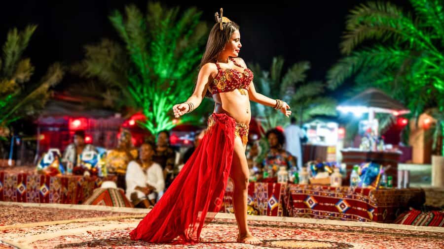 Dubai Desert Safari - Premium BBQ Dinner, Camel Ride & Shows - Tanoura, Fire, and Belly Dance: What the Shows Add to the Night