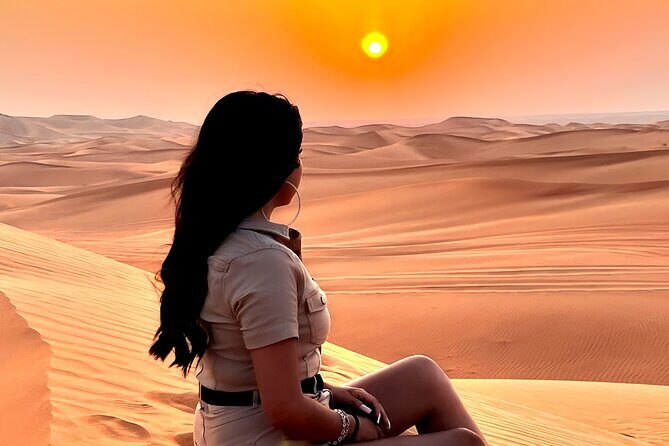 Dubai Desert Safari Premium Tour - Stop One: Lahbab Desert Fun, Including the Sunset Photo Moment