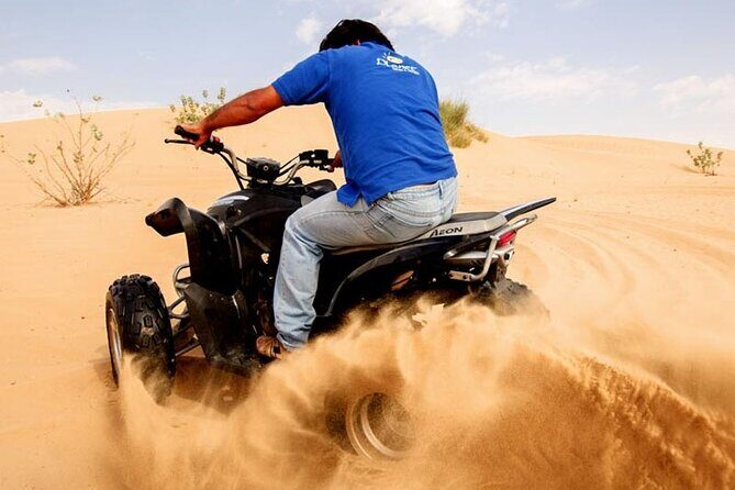 Dubai Desert Safari Tour with Quad Bike for 60mins & BBQ Dinner. - From pickup to Lahbab Desert: how the 6 hours really flow