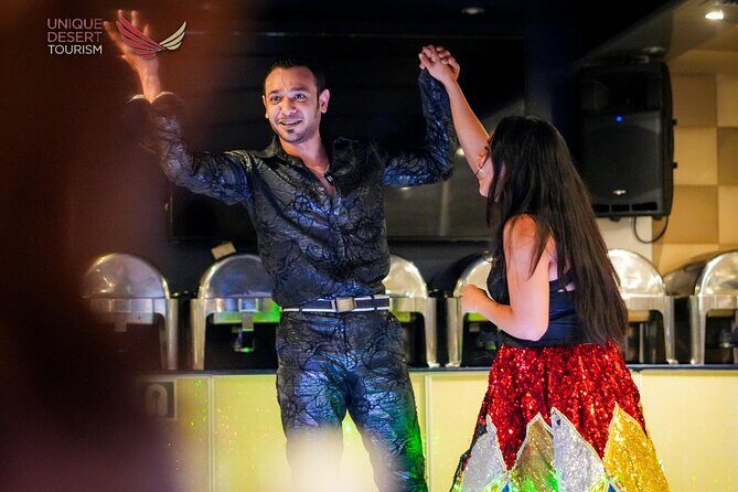 Dubai Desert Safari VIP Package - Entertainment lineup: Belly Dance, Tanura, and the Fire Show