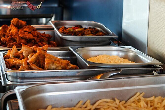 Dubai Desert Safari VIP Package - Dinner and drinks: BBQ buffet with veg and non-veg options