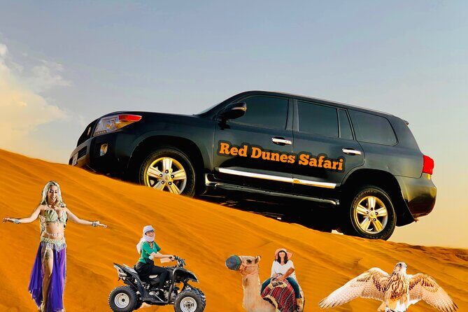 Dubai desert safari with 4x4 Dune Bashing,Camel Ride sand board - 4x4 dune bashing: the adrenaline part you’re paying for