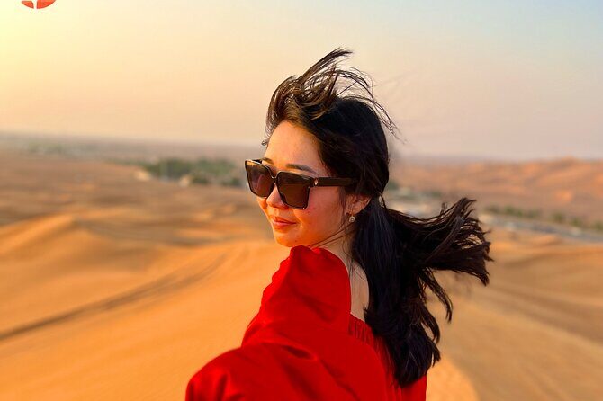 Dubai desert safari with 4x4 Dune Bashing,Camel Ride sand board - Camel ride + sand boarding + sunset photos: where expectations matter