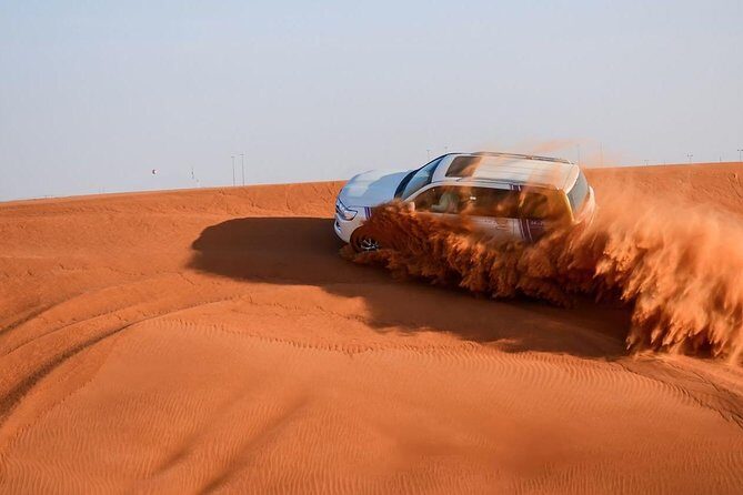Dubai Desert Safari with BBQ and 4WD Land Cruiser Dune Bashing - A 3:00 pm Pickup That Sets You Up for Sunset