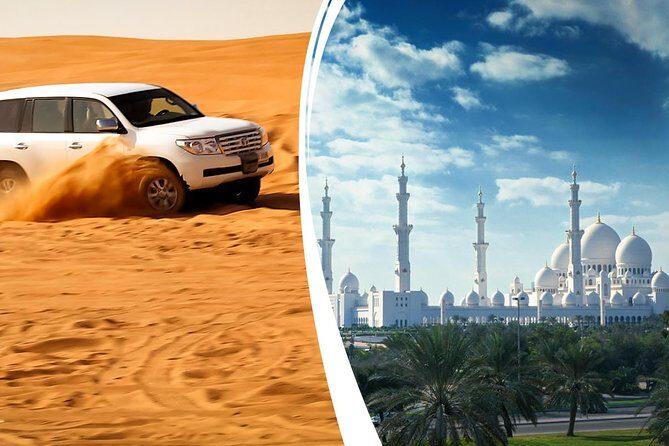 Dubai Desert Safari with BBQ Dinner and Abu Dhabi City Tour ( 2 Days Tour) - Day 1 in the Dubai Desert: dunes, sunset photos, and real ride time