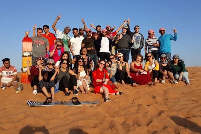 Dubai Desert Safari with BBQ Dinner, Camel Ride, and Shows - Sandboarding and the sunset photo stop: quick hits, big payoff