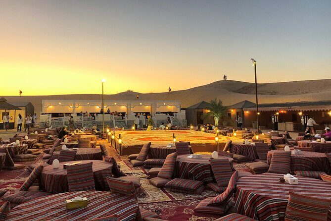 Dubai Desert Safari with Burj Khalifa - Ticket Only with No transfer to Burj Khalifa - - Camel farm to Arabian coffee: the camp “warm-up”