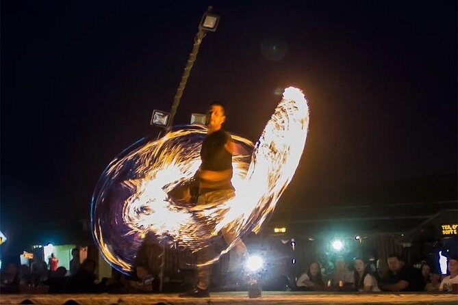 Dubai: Desert Safari with Camel Ride & Dune Bashing - Dinner and Live Shows: Belly Dance, Tanoura, and Fire