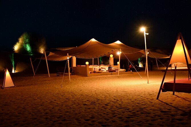 Dubai Desert Safari with Desert Camp Dinner, Camel Ride & Shows - The shows: belly dancing, tanoura, and a fire performance