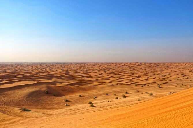 Dubai Desert Safari with Dune Bashing, Camel Rides & BBQ - Belly dance and Tanoura under the desert sky