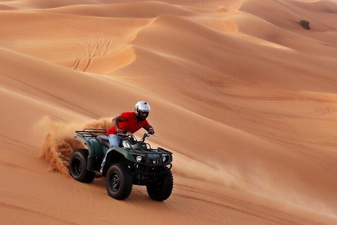 Dubai Desert Safari with Quad Biking - The quad bike stop: 30 minutes of self-drive thrills