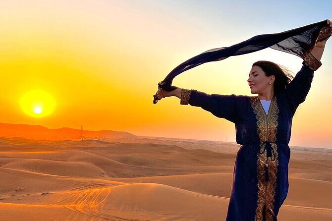 Dubai Desert Safari with Sunset, Camp Activities & 5<em> BBQ Dinner – Quick highlights you’ll actually care about’ /></p>
<ul>
<li><strong>30–45 minutes of trained-driver dune bashing</strong> in red dunes at Lahbab</li>
<li><strong>Sandboarding with sunset photo time</strong> right after the drive</li>
<li><strong>AlJabal camp activities</strong> at Al Awir: camel riding, falcon, henna, shisha</li>
<li><strong>5</em> BBQ open buffet dinner</strong> with soft drinks and water included</li>
<li><strong>Live shows plus stargazing</strong> as the evening turns cool</li>
</ul>
<h2 id="the-value-why-66-for-a-full-desert-afternoon-makes-sense">The value: why $66 for a full desert afternoon makes sense</h2>
<p> BBQ Dinner – The value: why $66 for a full desert afternoon makes sense’ /><br />
For $66 per person, you’re not just buying a ride into the desert—you’re getting a whole evening package: <strong>transportation from Dubai</strong>, a dune-driving experience, multiple camp activities, and dinner. That’s the key value here. A lot of “cheap safari” options either cut corners on activities or treat dinner like a sad afterthought. This tour is structured so the evening feels like an event, not a stopover.</p>
<p><p>There are a couple of cost notes to keep you from surprises. Alcoholic drinks aren’t included. Also, quad bikes/buggy options are available on request, but they’re not part of the base price. If you want the extra “speed” add-ons, plan for that budget.</p>
</p>
<div style="margin: 20px 0; padding: 15px 0;"><p>A few more Dubai tours and experiences worth a look</p><ul style="margin: 10px 0; padding: 0; list-style: none;"><li style="margin: 0 0 10px 0; padding: 0 0 10px 0; border-bottom: 1px solid #eee; display: flex; align-items: flex-start; gap: 12px; line-height: 1.4;"><a href="https://theuaetraveler.com/dubai-safari-quad-bike-camel-ride-and-buffet-dinner/" aria-hidden="true" tabindex="-1"><img decoding="async" style="width: 80px; height: 60px; object-fit: cover; border-radius: 4px; flex-shrink: 0;" src="https://cd.theuaetraveler.com/wp-content/uploads/dubai-safari-quad-bike-camel-ride-and-buffet-dinner-150x150.jpg" alt="" loading="lazy"></a><div><a href="https://theuaetraveler.com/dubai-safari-quad-bike-camel-ride-and-buffet-dinner/">Dubai: Safari, Quad Bike, Camel Ride, and Buffet Dinner</a><br><span style="font-size: 0.82em; color: #555; margin-top: 2px;"><span style="color: #f5a623;">★</span> 4.9 · 33,424 reviews</span></div></li><li style="margin: 0 0 10px 0; padding: 0 0 10px 0; border-bottom: 1px solid #eee; display: flex; align-items: flex-start; gap: 12px; line-height: 1.4;"><a href="https://theuaetraveler.com/dubai-red-dune-safari-quad-bike-camel-ride-bbq-dinner/" aria-hidden="true" tabindex="-1"><img decoding="async" style="width: 80px; height: 60px; object-fit: cover; border-radius: 4px; flex-shrink: 0;" src="https://cd.theuaetraveler.com/wp-content/uploads/dubai-red-dune-safari-quad-bike-camel-ride-bbq-dinner-150x150.jpg" alt="" loading="lazy"></a><div><a href="https://theuaetraveler.com/dubai-red-dune-safari-quad-bike-camel-ride-bbq-dinner/">Dubai: Red Dune Safari, Quad Bike, Camel Ride, BBQ Dinner</a><br><span style="font-size: 0.82em; color: #555; margin-top: 2px;"><span style="color: #f5a623;">★</span> 4.9 · 32,185 reviews</span></div></li><li style="margin: 0; padding: 0; border-bottom: none; display: flex; align-items: flex-start; gap: 12px; line-height: 1.4;"><a href="https://theuaetraveler.com/dubai-desert-safari-with-bbq-dinner-quad-biking-options/" aria-hidden="true" tabindex="-1"><img decoding="async" style="width: 80px; height: 60px; object-fit: cover; border-radius: 4px; flex-shrink: 0;" src="https://cd.theuaetraveler.com/wp-content/uploads/dubai-desert-safari-with-bbq-dinner-quad-biking-options-150x150.jpg" alt="" loading="lazy"></a><div><a href="https://theuaetraveler.com/dubai-desert-safari-with-bbq-dinner-quad-biking-options/">Dubai: Desert Safari with BBQ Dinner & Quad Biking Options</a><br><span style="font-size: 0.82em; color: #555; margin-top: 2px;"><span style="color: #f5a623;">★</span> 4.9 · 20,485 reviews</span></div></li></ul></div><h2 id="timing-from-300-pm-the-smart-way-to-hit-sunset">Timing from 3:00 pm: the smart way to hit sunset</h2>
<p><img width="669" height="446" decoding="async" src=