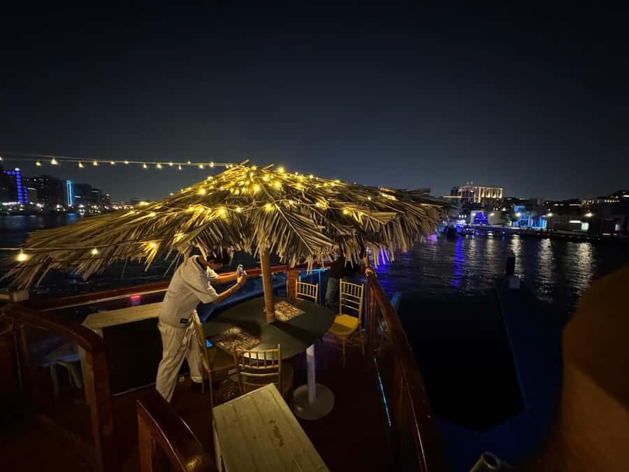 Dubai Dhow Cruise Creek,Marina Shows,Buffet & Drinks options - Choosing Creek vs Marina: where the night lights come from