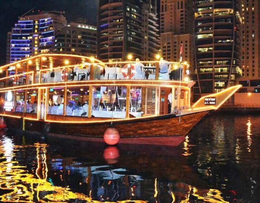 Dubai: Dhow Dinner Cruise on Creek or Marina with Live Shows - Choosing Creek or Dubai Marina: the skyline you’ll see