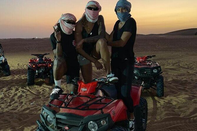 Dubai Dinner Desert Experience with 01 Hour quad bike and camel ride - Live Entertainment You Can Actually Plan Your Day Around