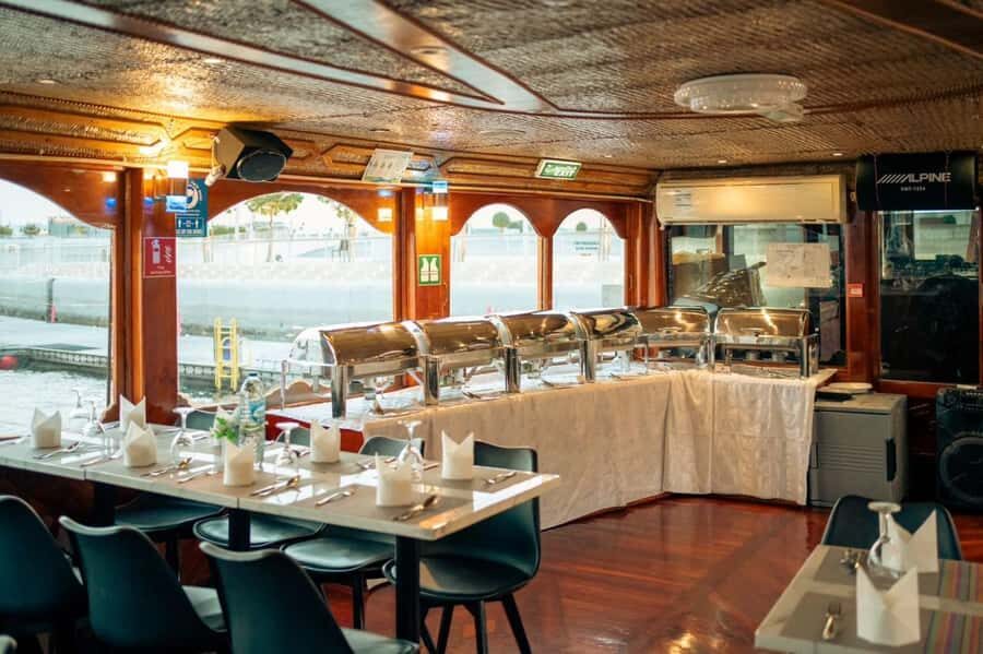 Dubai: Dinner Dhow Cruise with Live Entertainment Al Seef - Buffet dinner on the dhow: value food, served at sea