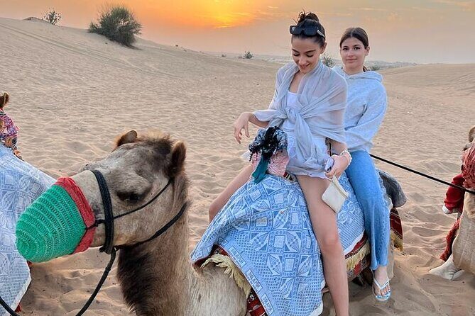Dubai Dune Bashing with Camel Ride, Sandboarding & BBQ Dinner - Dune Bashing in a 4x4: Fun, Fast, and a Little Chaotic