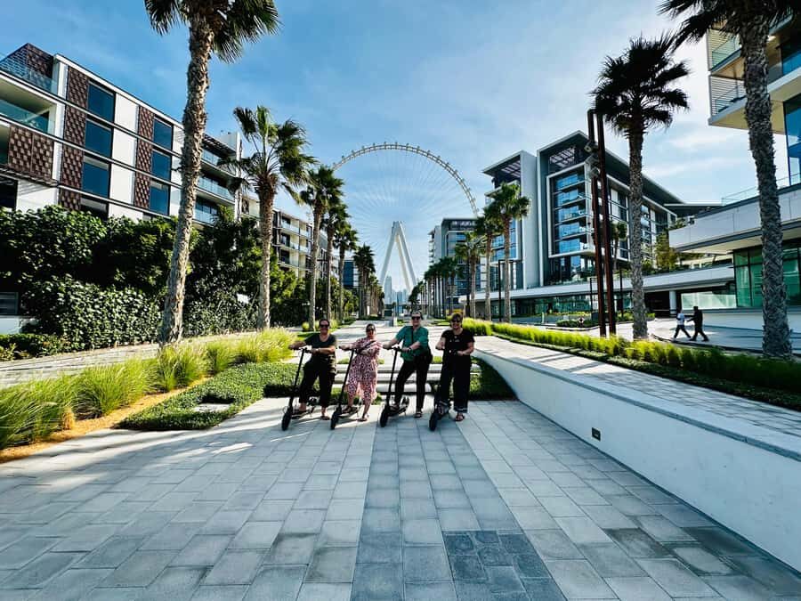 Dubai: E-Scooter Guided Tour of Marina, JBR & Bluewaters - Address Beach Resort: a quick stop with big resort energy