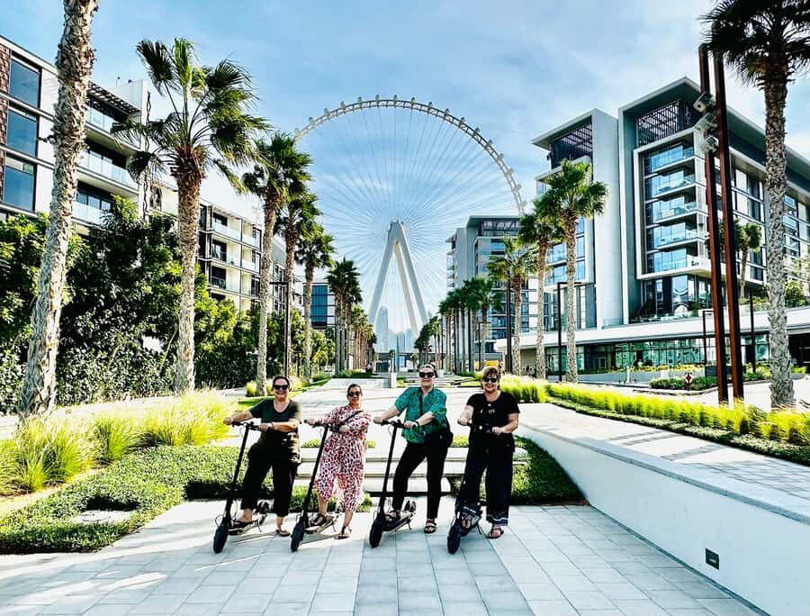 Dubai: E-Scooter Guided Tour of Marina, JBR & Bluewaters - Dubai Marina Yacht Club: finishing with a smart “waterfront yes”
