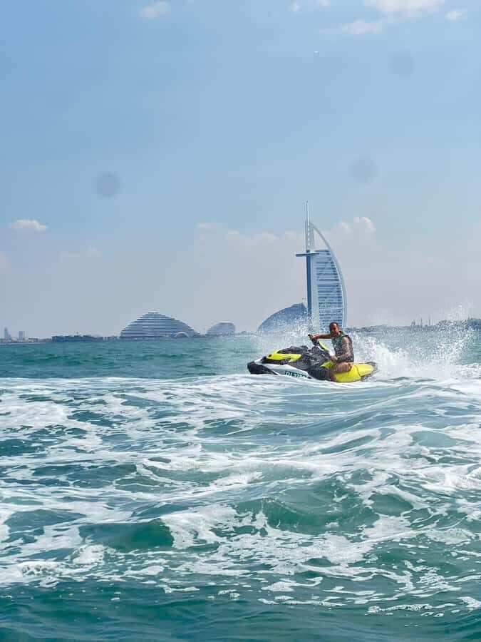 Dubai East: Guided JetsKi Ride with Sound System! - 2024 supercharged 1900cc jetskis and the sound system effect