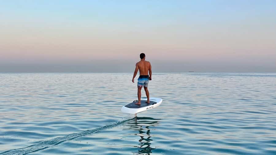Dubai: Electric Hydrofoil or eFoil Surfboard Experience - Price and value: $196 per group up to 2 for 45 minutes