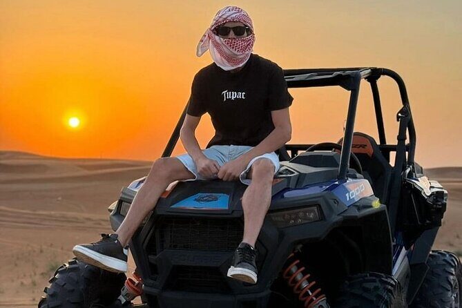 Dubai Evening Desert Safari Tour with Hotel Transfer & Live BBQ - 30 minutes on an ATV, then dune bashing in a 2024 Land Cruiser