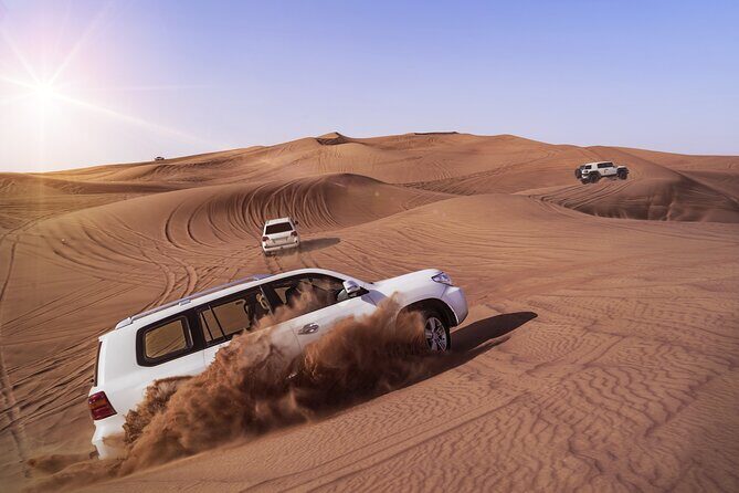 Dubai Evening Desert Safari with Thrilling Dune Buggy Adventure - Pickup in a Land Cruiser or Nissan Patrol: the start matters