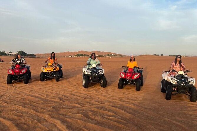 Dubai Evening Safari With Quad Biking VIP BBQ 10 Show Camel Ride - Quad Biking in the Desert for 30 Minutes: How to Make It Count