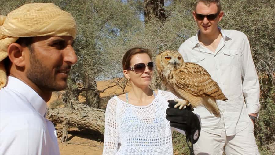 Dubai Falconry Safari - The Ghaf Tree Camp Welcome: Arabic Coffee and a Real Sense of Place