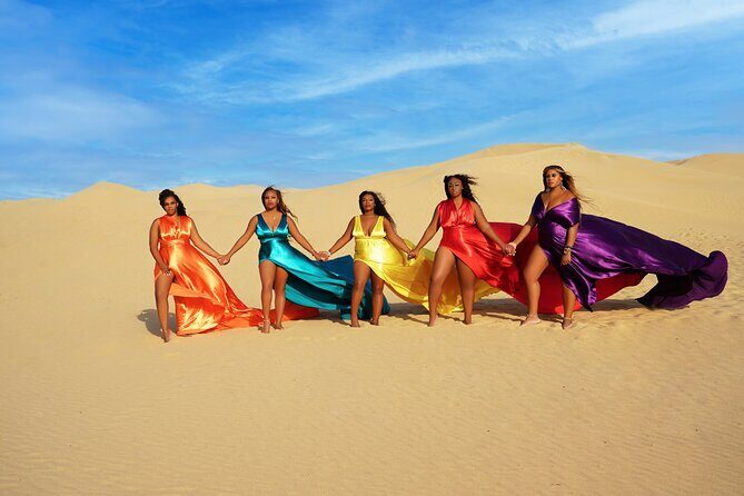 Dubai Flying Dress Photo and Video shoot in Desert - What’s not included: food, tea, and the stuff you should plan
