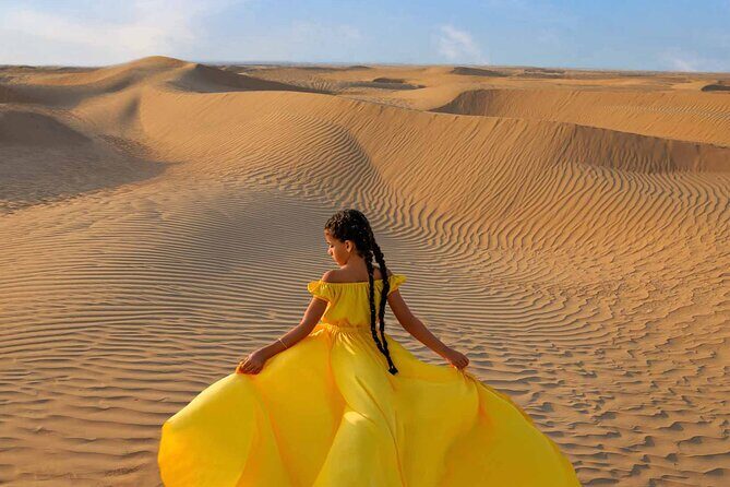 Dubai Flying Dress Private Photoshoot in the Desert - The Desert Part: How the Transportation Fits the Shoot