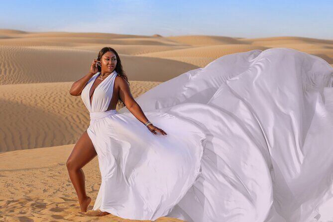 Dubai Flying Dress Private Photoshoot in the Desert - Professionalism That Shows Up in the Details