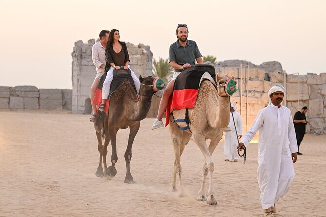 Dubai Fort Lisaili Desert Experience: Camel Ride, BBQ & Transfers - Optional upgrades at the campsite: shisha, Aperol, and buggy rides