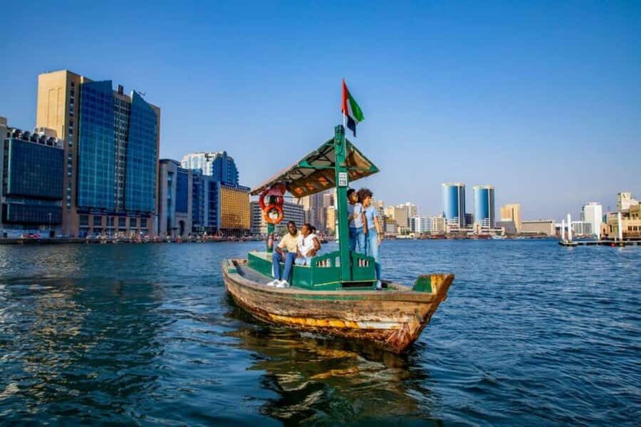 Dubai Full-Day Tour: Mosque, Souks, Burj Khalifa photo stop - Old Dubai on foot and by Abra: Al Fahidi, Dubai Creek, Gold and Spice Souks