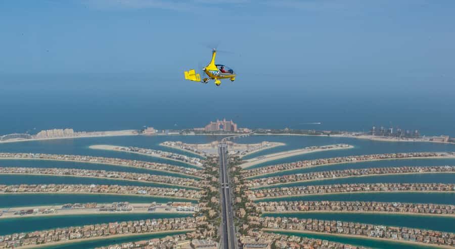 Dubai: Gyrocopter Introductory Flight - Landmarks from Above: How to Spot Each One at 1,500 Feet