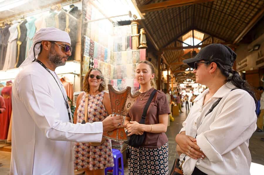 Dubai: Helicopter Ride, Old Town Walking Tour, Abra & Snacks - Al Khayma Heritage Restaurant: coffee, dates, and a calmer break